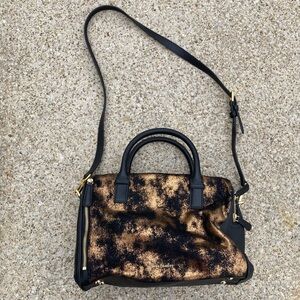 NWT Vera Bradley Marlo Satchel with Crossbody Strap in Bronze Age